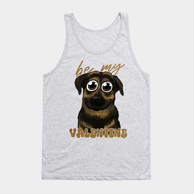 Be my VALENTINE cute dog Tank Top by SuRReal3D